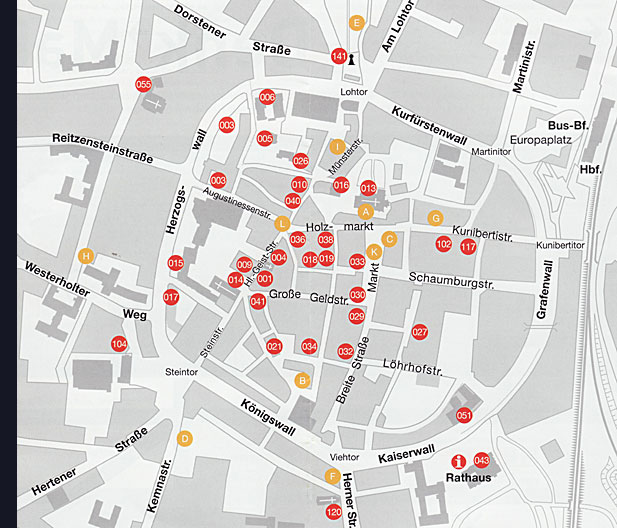 Innenstadtplan Recklinghausen